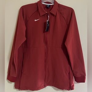 Nike Team Therma Midweight Full Zip Track Jacket in Scarlet Red Women’s XL